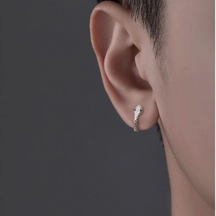 Men's Snake Ear Clips, Non-Pierced Style