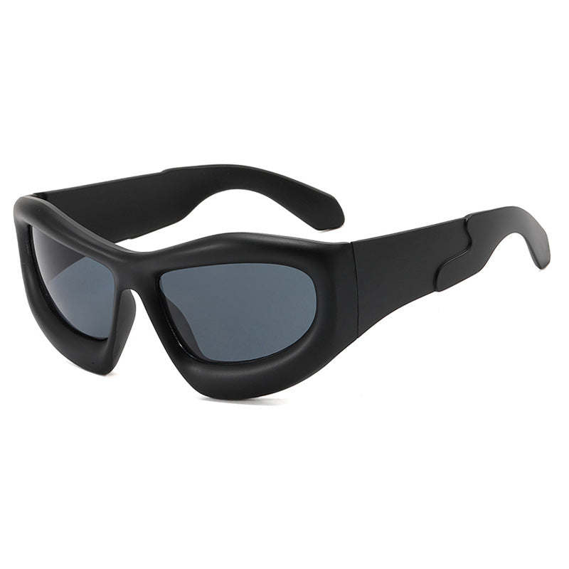 [Quantum] Chrome Oversized Sunglasses