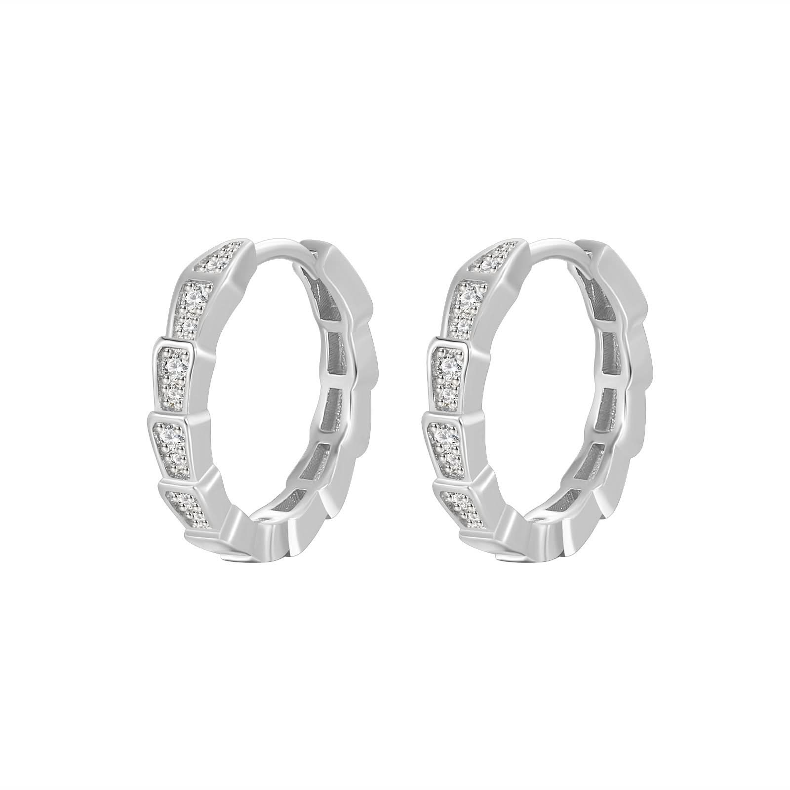 Snake Cuff Bracelet with Full Diamond Accents
