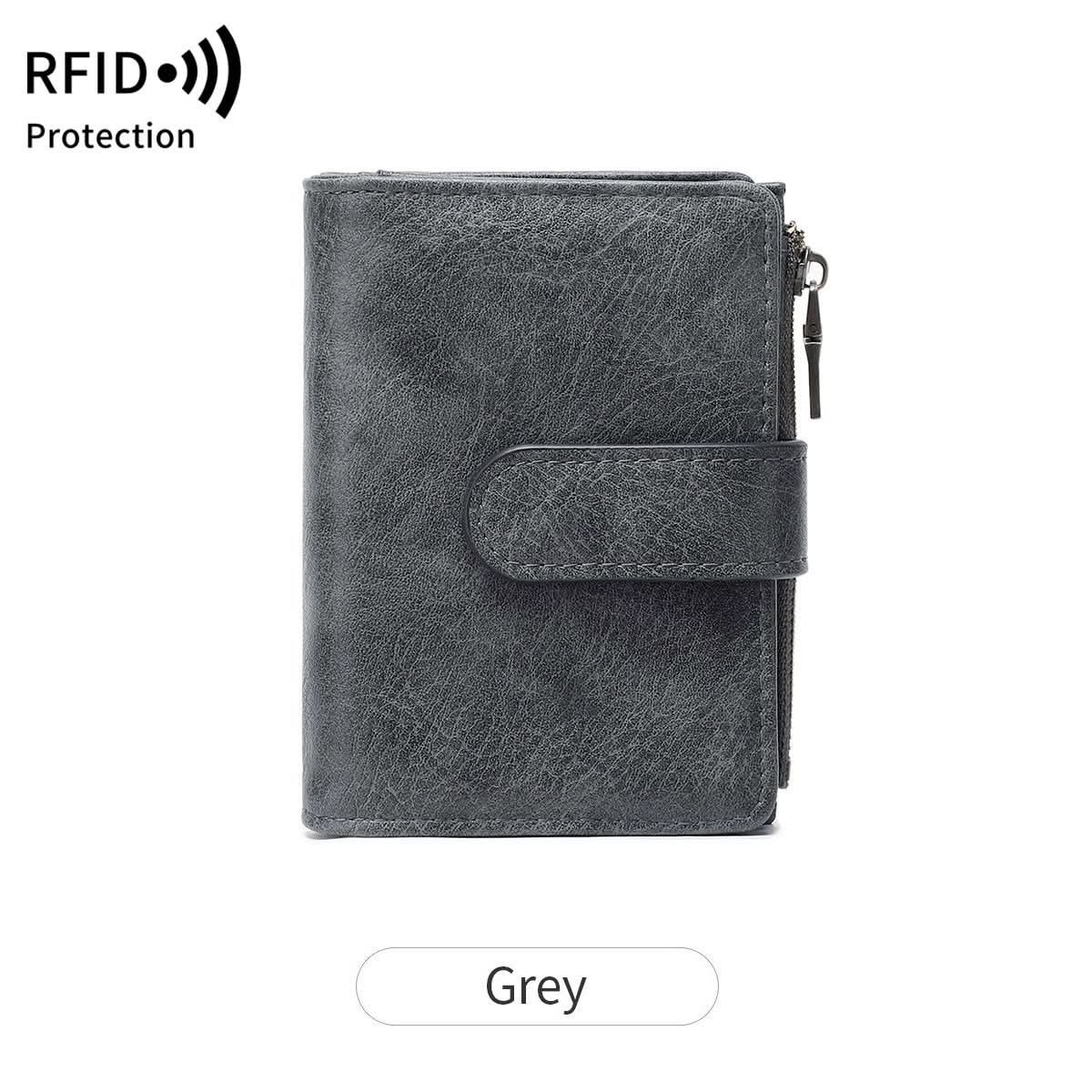 Women's RFID Blocking PU Leather Tri-Fold Wallet – Multi-Card