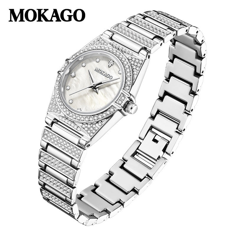 MOKAGO Starry Sky Women’s Watch – Elegant Quartz Fashion Watch with 24-Hour Display