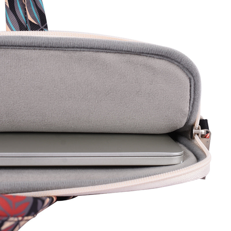 Tropical Leaf Waterproof Laptop Sleeve – Fits 13" to 15" Laptops, Shock-Resistant