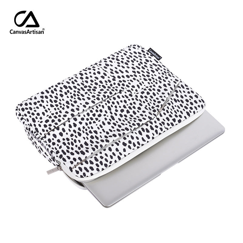Dalmatian Dots Laptop Sleeve – Waterproof & Shockproof Case for Lenovo & More