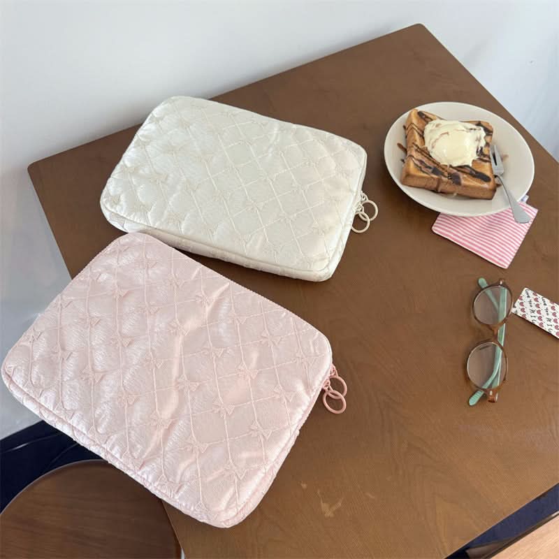 Lace Embroidered Tablet Laptop Bag 11-15.6