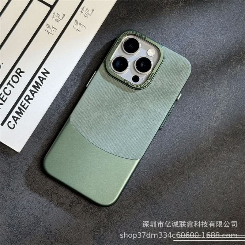 Luxury Velvet iPhone 15 & 14 Case - Shockproof, Anti-Fingerprint Cover