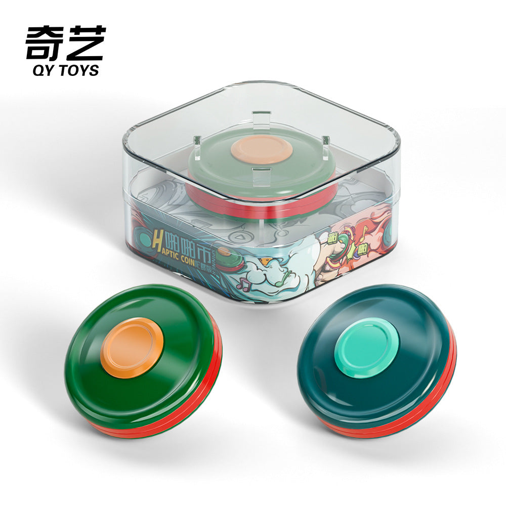 Qiyi PaPa Coin Fidget Spinner – Portable EDC Decompression Toy & Educational Tool for Kids