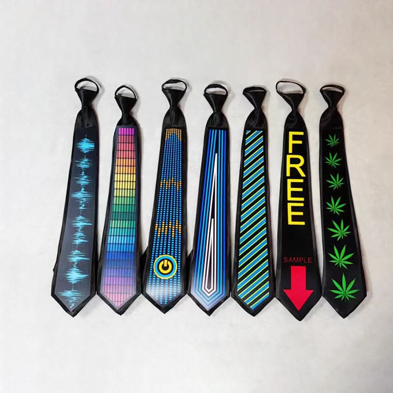 Voice-Activated LED Halloween Party Tie