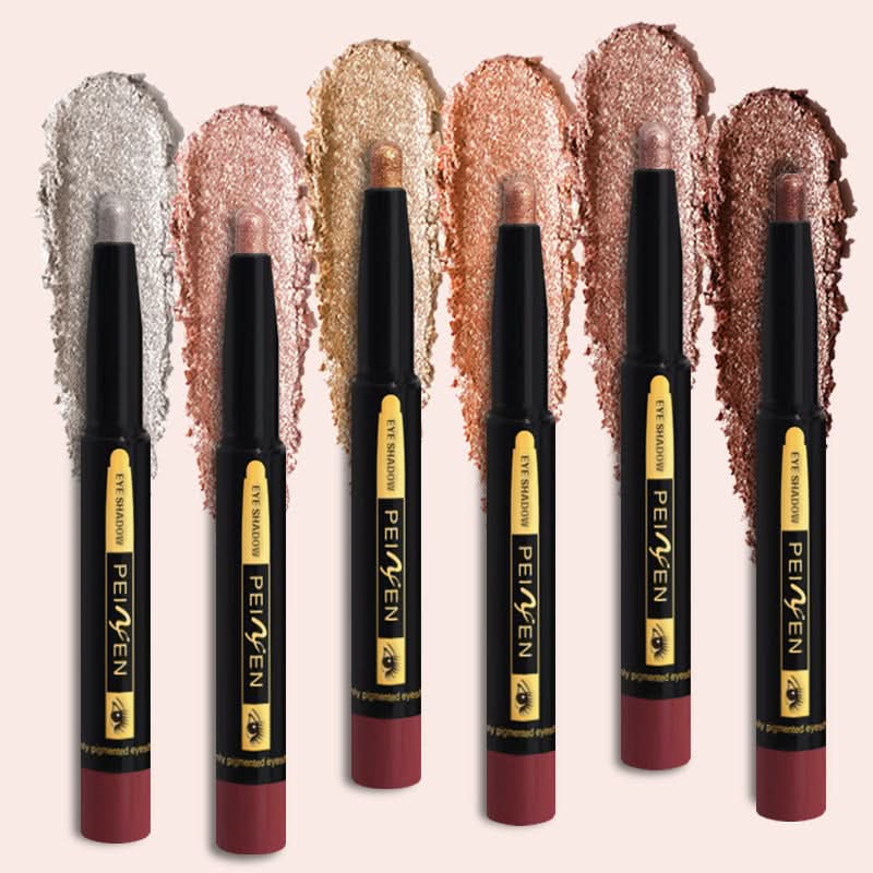 Peinfen Eyeshadow Stick Set – 6 Colors, Matte & Shimmer Waterproof Eye Makeup
