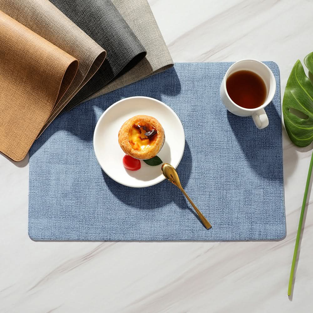 Double-Sided Leather Waterproof Dining Placemat
