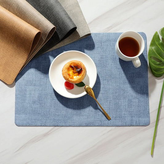Double-Sided Leather Waterproof Dining Placemat