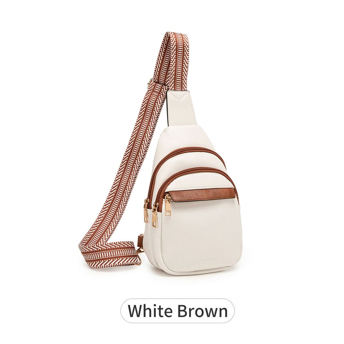 Women's Retro Crossbody Chest Bag – Wide Shoulder Strap