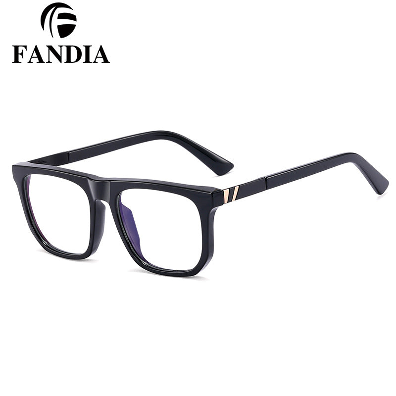 Women's TR90 Square Frame Anti-Blue Light Glasses – Myopia-Ready Optical Eyewear