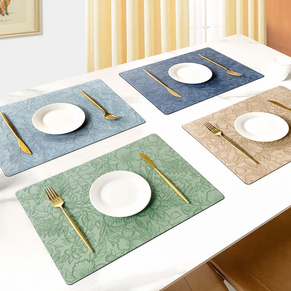 Double-Sided Leather Non-Slip Dining Mat