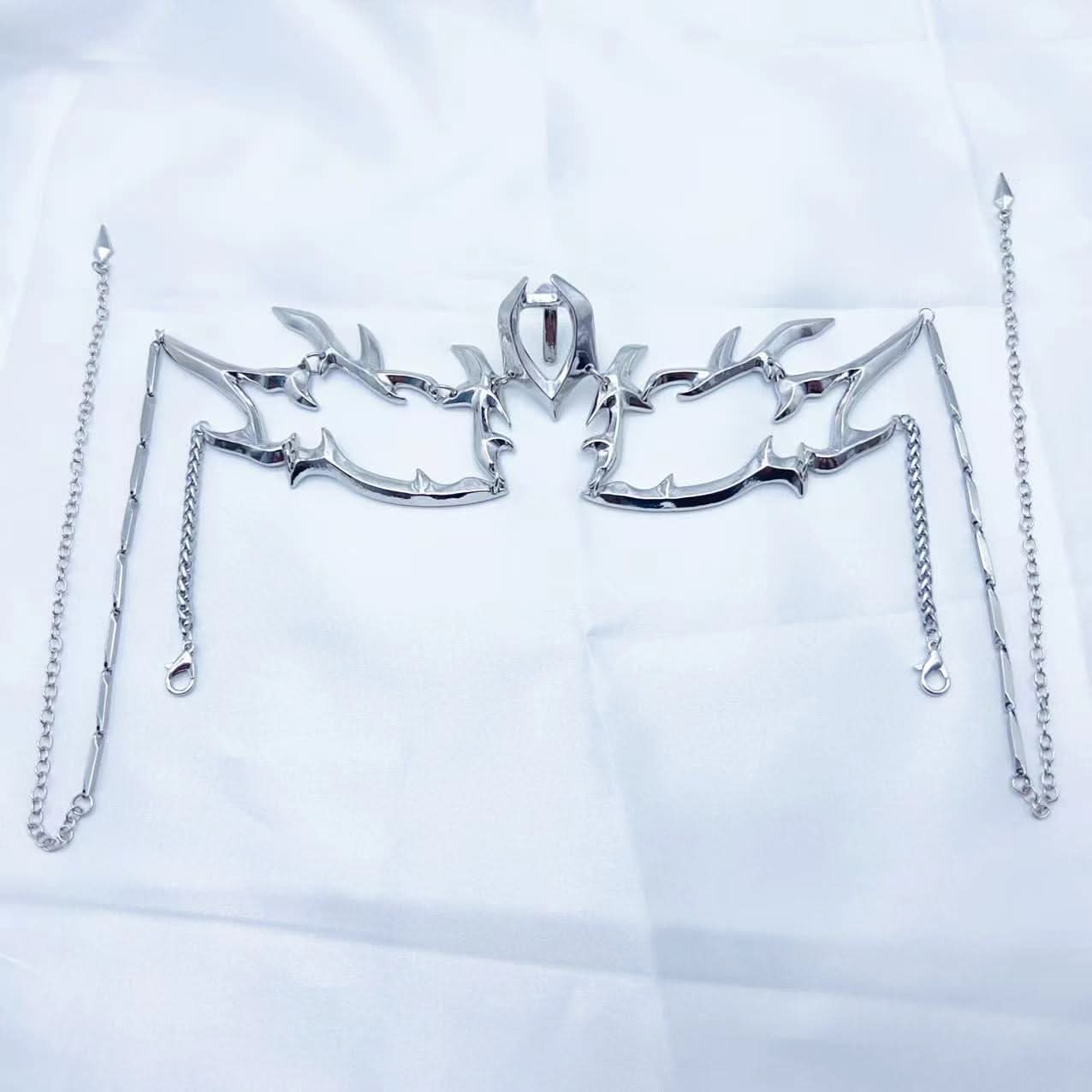 Silver Punk Face Accessory, Unisex Jewelry