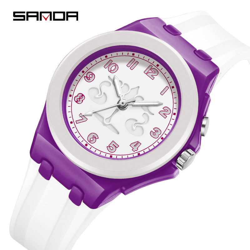 Sanda Constellation Quartz Watch – Luminous Waterproof Student Watch for Kids