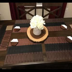 Bamboo Textilene Non-Slip Waterproof Placemats