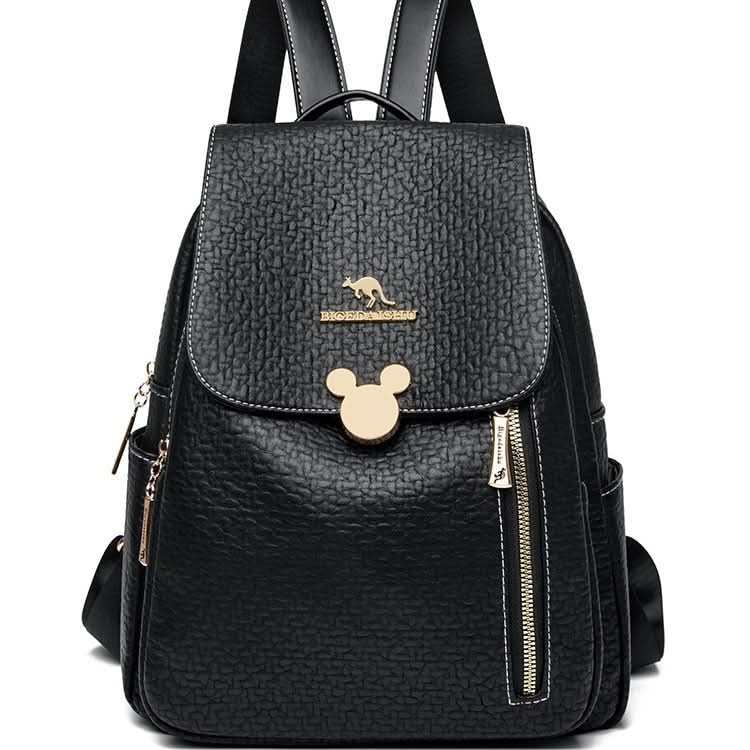 Women's Anti-Theft PU Leather Backpack –Travel & Casual Shoulder Bag