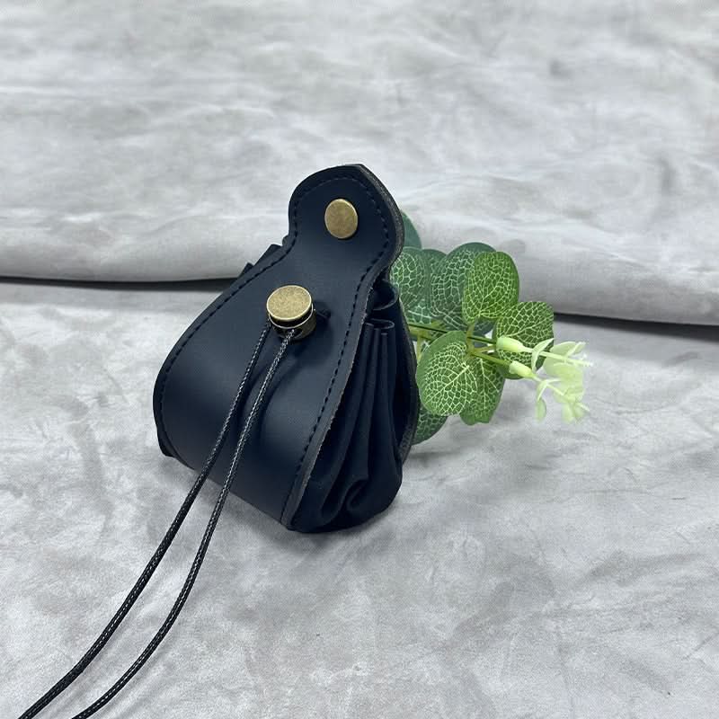 Leather Dice Bag – Drawstring Storage Pouch for Board Games, Coins & Accessories