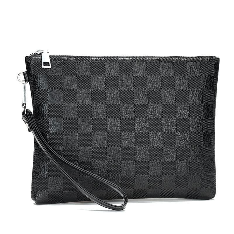 Men's PU Leather Business Clutch – Fashionable Envelope Handbag