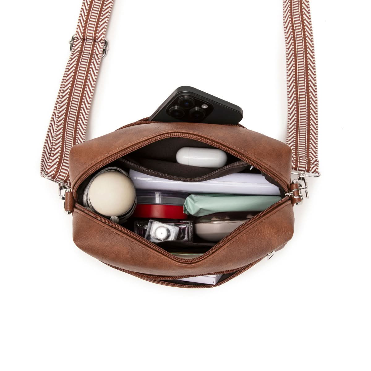 Women's Retro Small Square Crossbody Bag – Soft PU Leather
