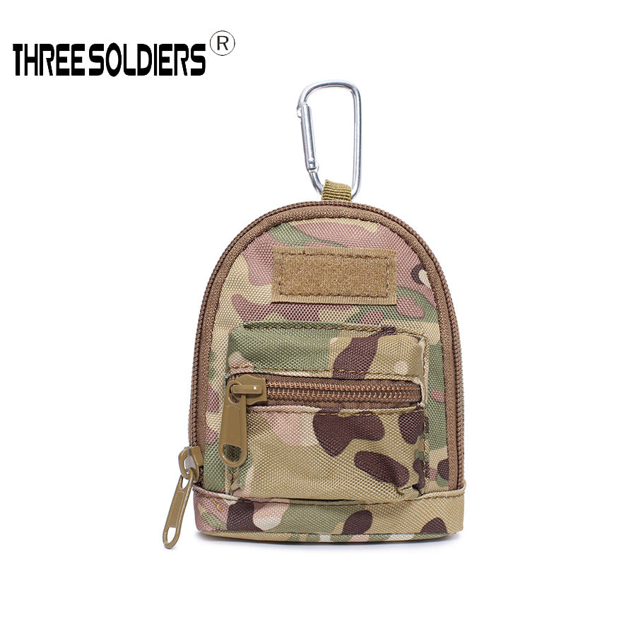 Mini Tactical Backpack Keychain – Multi-Purpose Oxford Storage Pouch