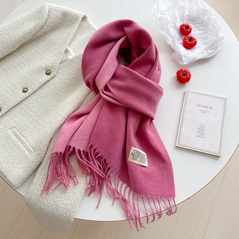 Korean Style Double-Sided Imitation Cashmere Scarf