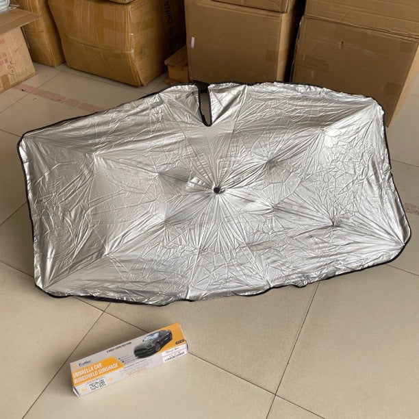 Car Windshield Sunshade – UV Protection Heat Insulation Front Shield (130×76cm)