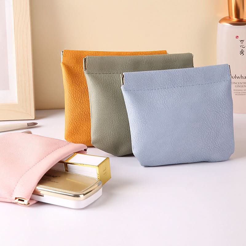Mini Portable Coin Purse & Cosmetic Storage Bag