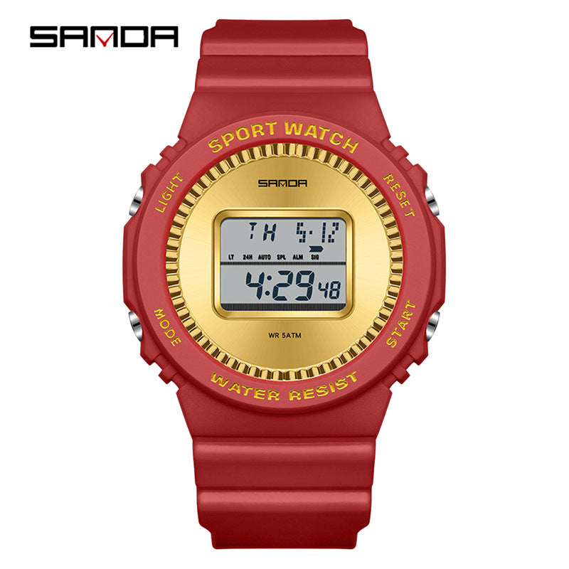 SANDA Multifunctional Digital Sports Watch – Waterproof Luminous Watch with Countdown