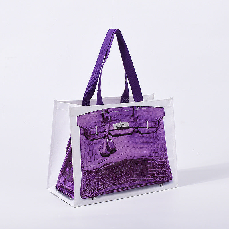 Woven Shopping Tote Bag – Reusable PP Handbag with High Load Capacity