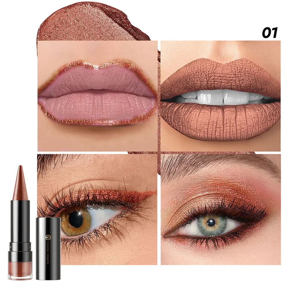 YOUNG VISION Glitter Lipstick & Lip Liner – Moisturizing, Long-Lasting