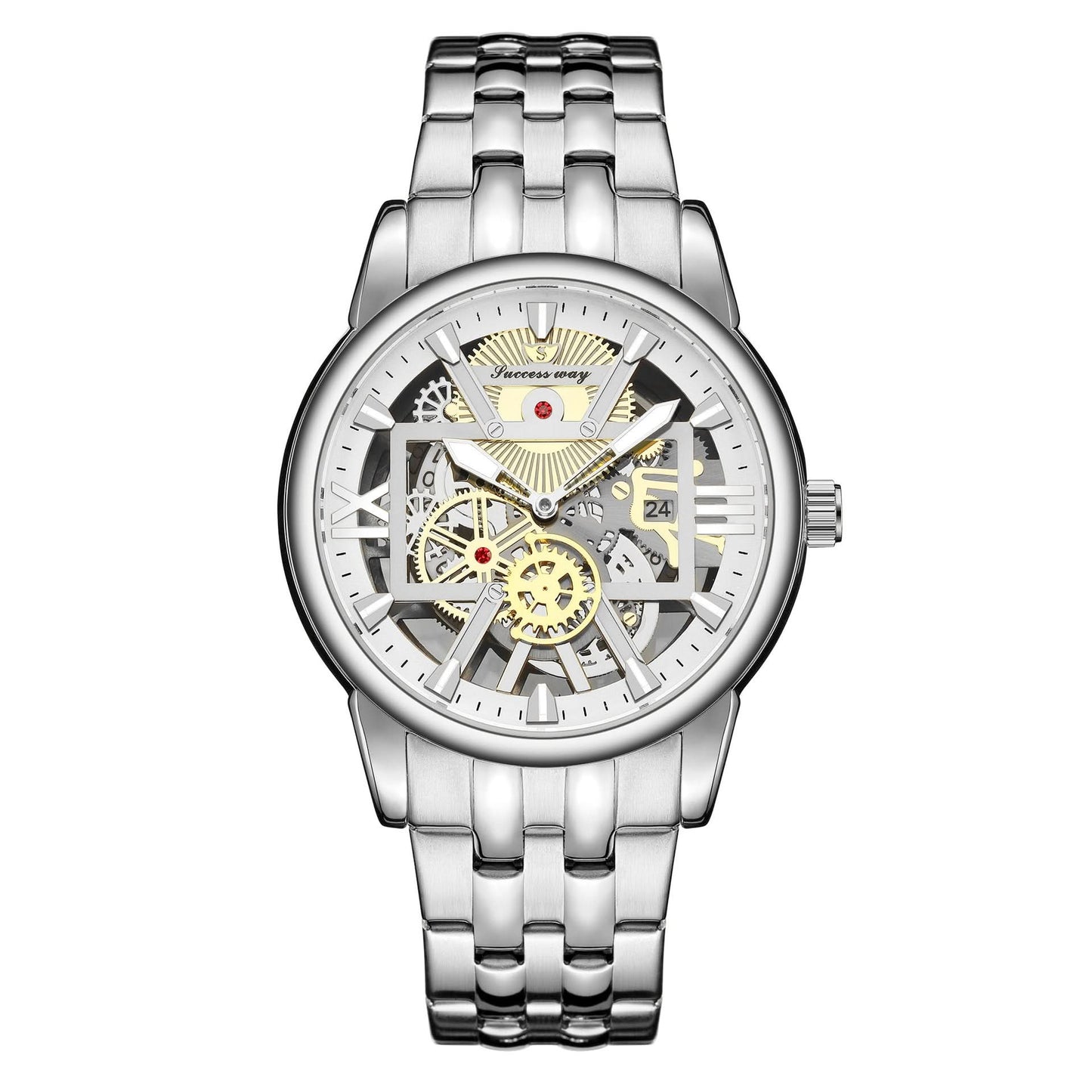 Men’s Quartz Calendar Watch – British Style, Alloy Strap, Fashion Pointer Dial