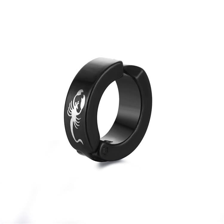 Men’s Titanium Steel Hoop Ear Clips – No-Piercing Retro Fashion Earrings