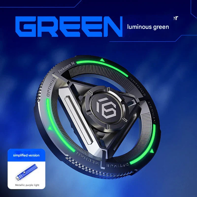 Luminous Metal Fidget Gyro – Advanced EDC Spinner for Kids & Adults