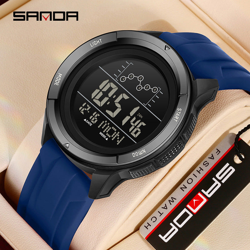 SANDA Digital Sports Watch for Students – Waterproof Countdown Luminous Watch
