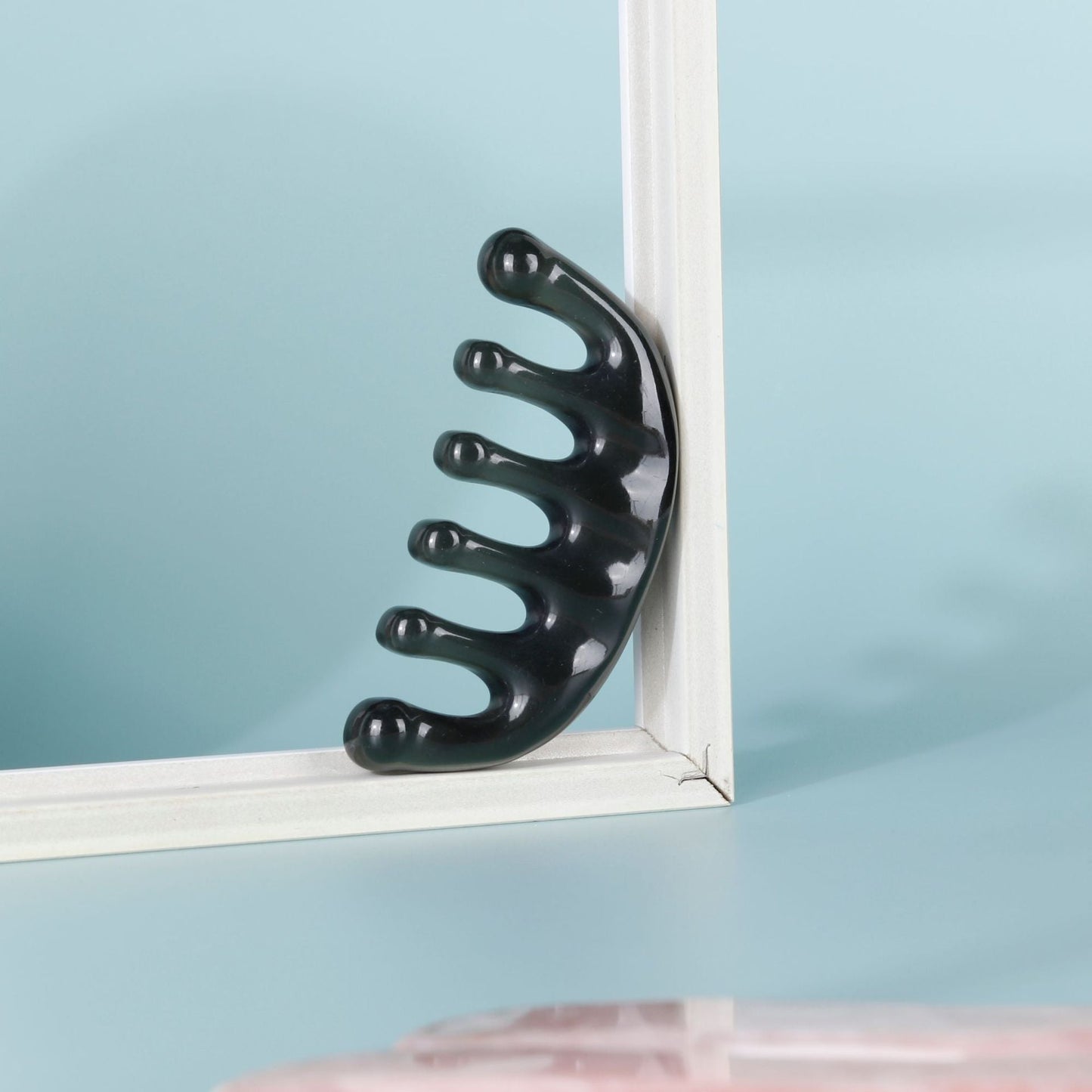 Anti-Static Resin Scalp Massage Comb – Large Tooth Hair Detangler for Curly Hair