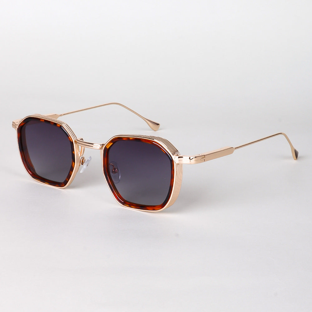 Men's Polarized Square Sunglasses – Full Frame TAC Lenses, Metal Frame