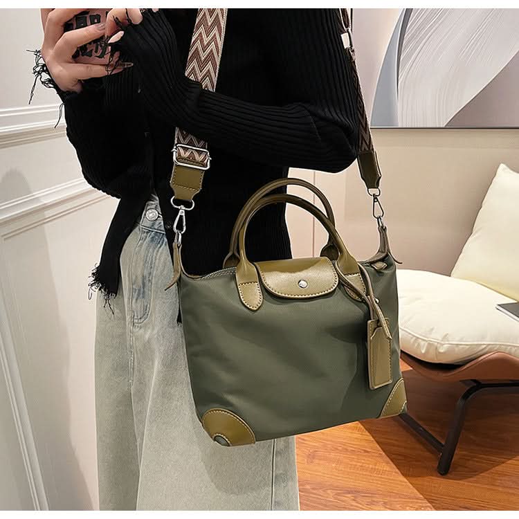 Women's Lightweight Nylon Handbag – Shoulder & Crossbody Bag