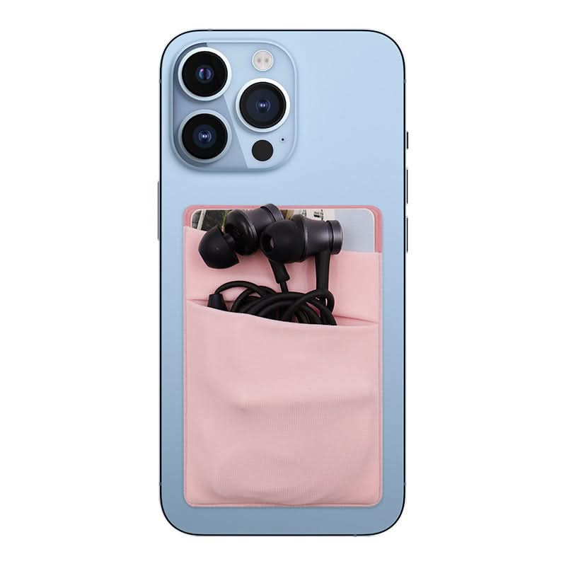 New mobile phone case with back sticker and double-layer card holder for storing Lycra mobile phone back sticker card holder