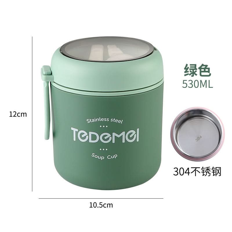 Portable Soup & Porridge Container Stainless Steel Insulated Breakfast Cup – 530-710ml