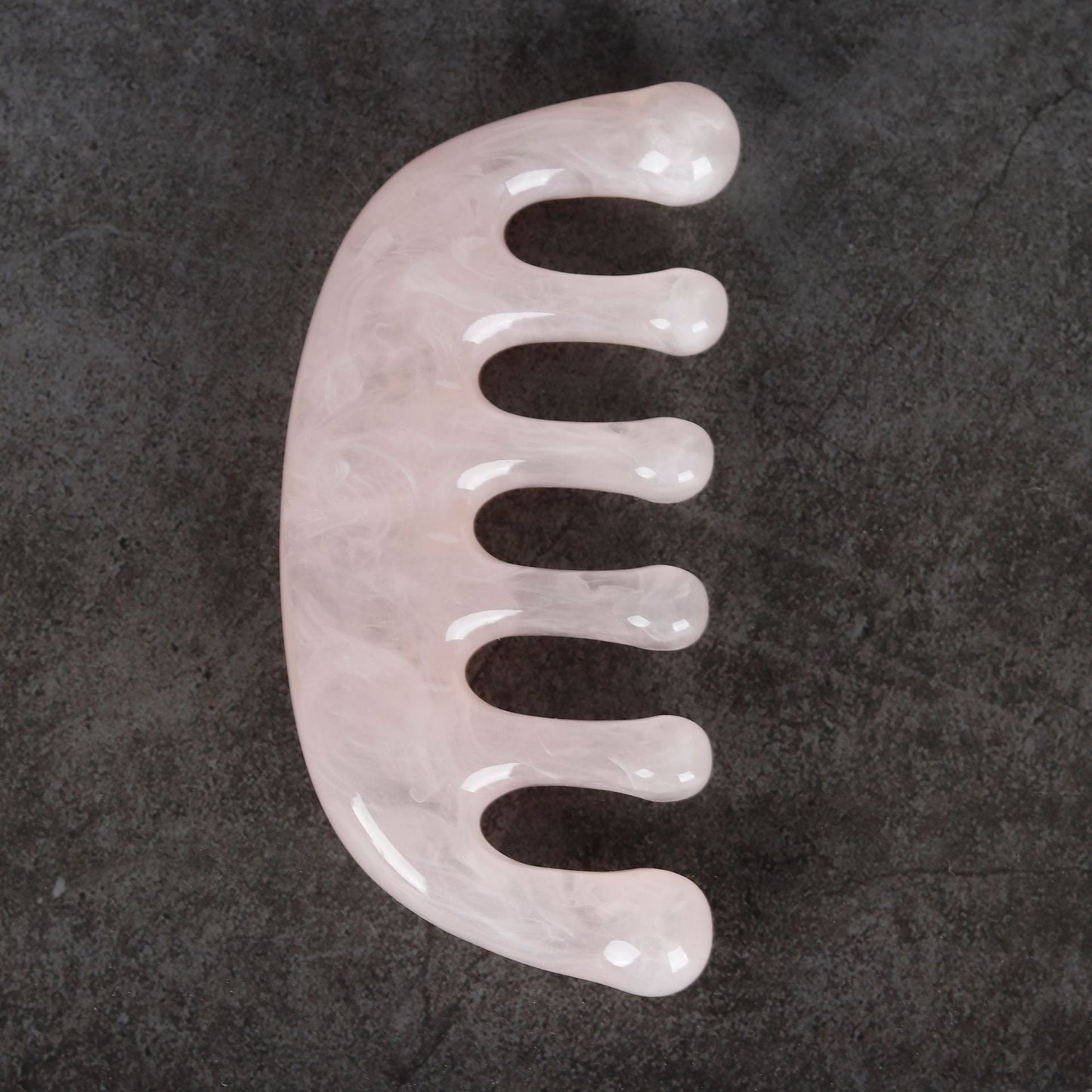 Anti-Static Resin Scalp Massage Comb – Large Tooth Hair Detangler for Curly Hair