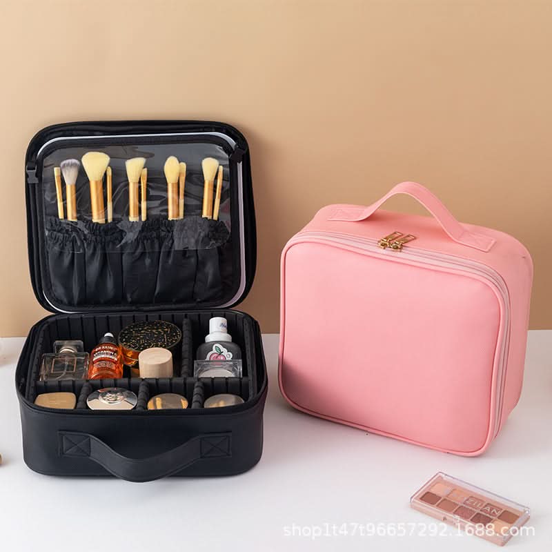 Portable Makeup Bag with Lighted Mirror