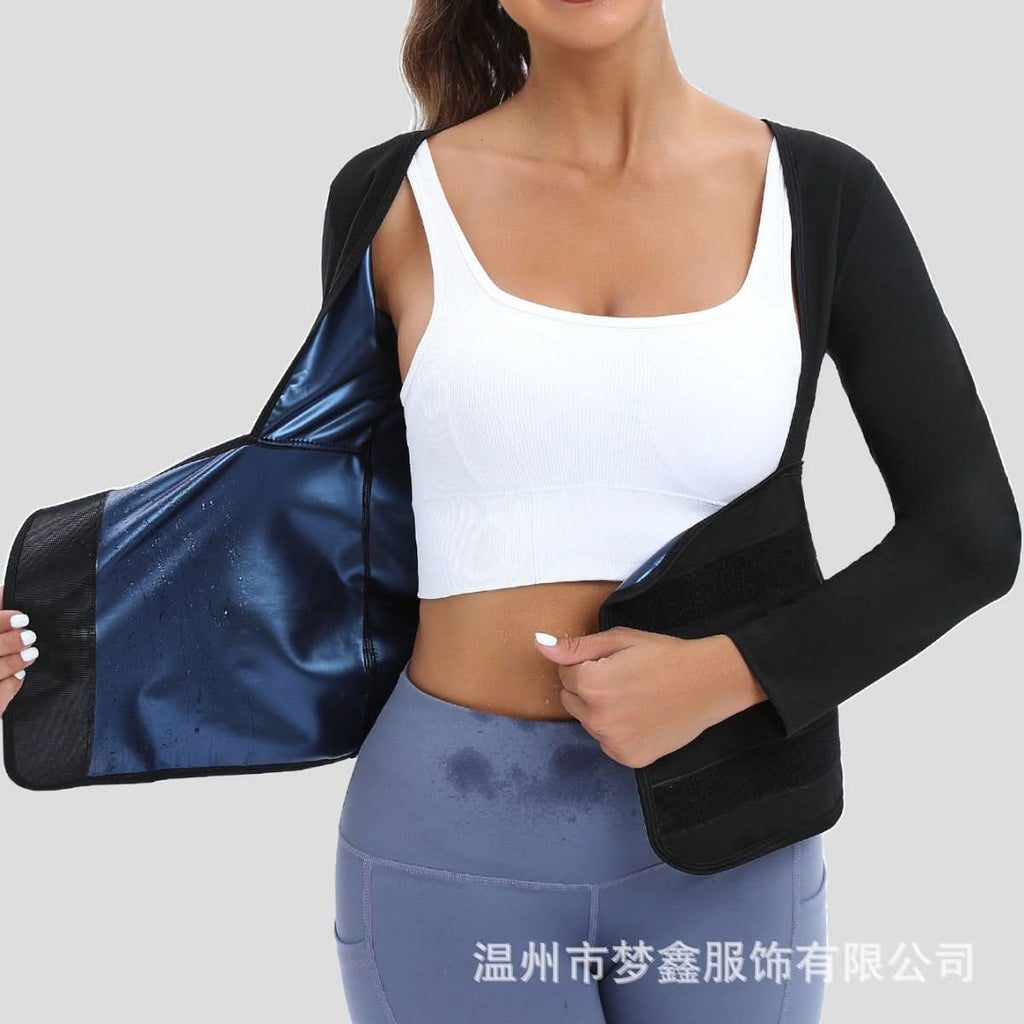 Sleeveless Waist-Slimming Sweat Vest for Body Shaping