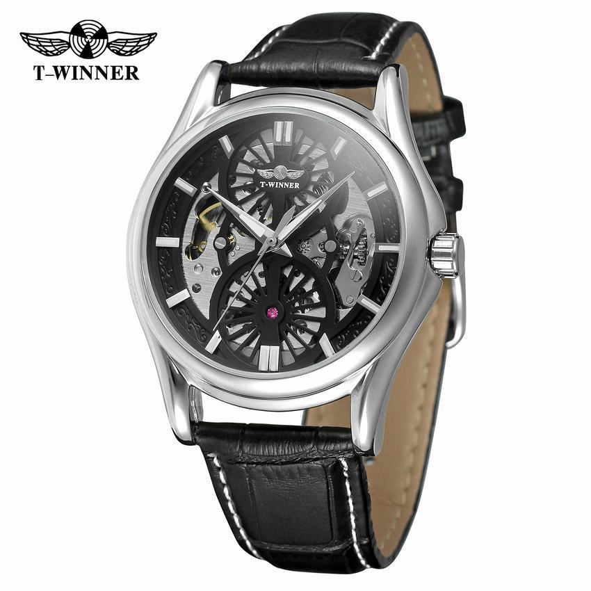 Winner Automatic Mechanical Watch for Men – Stainless Steel Business Timepiece