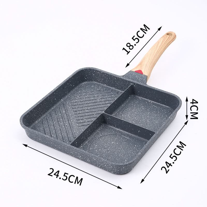 Non-Stick 3-Partition Cooking Frying Pan