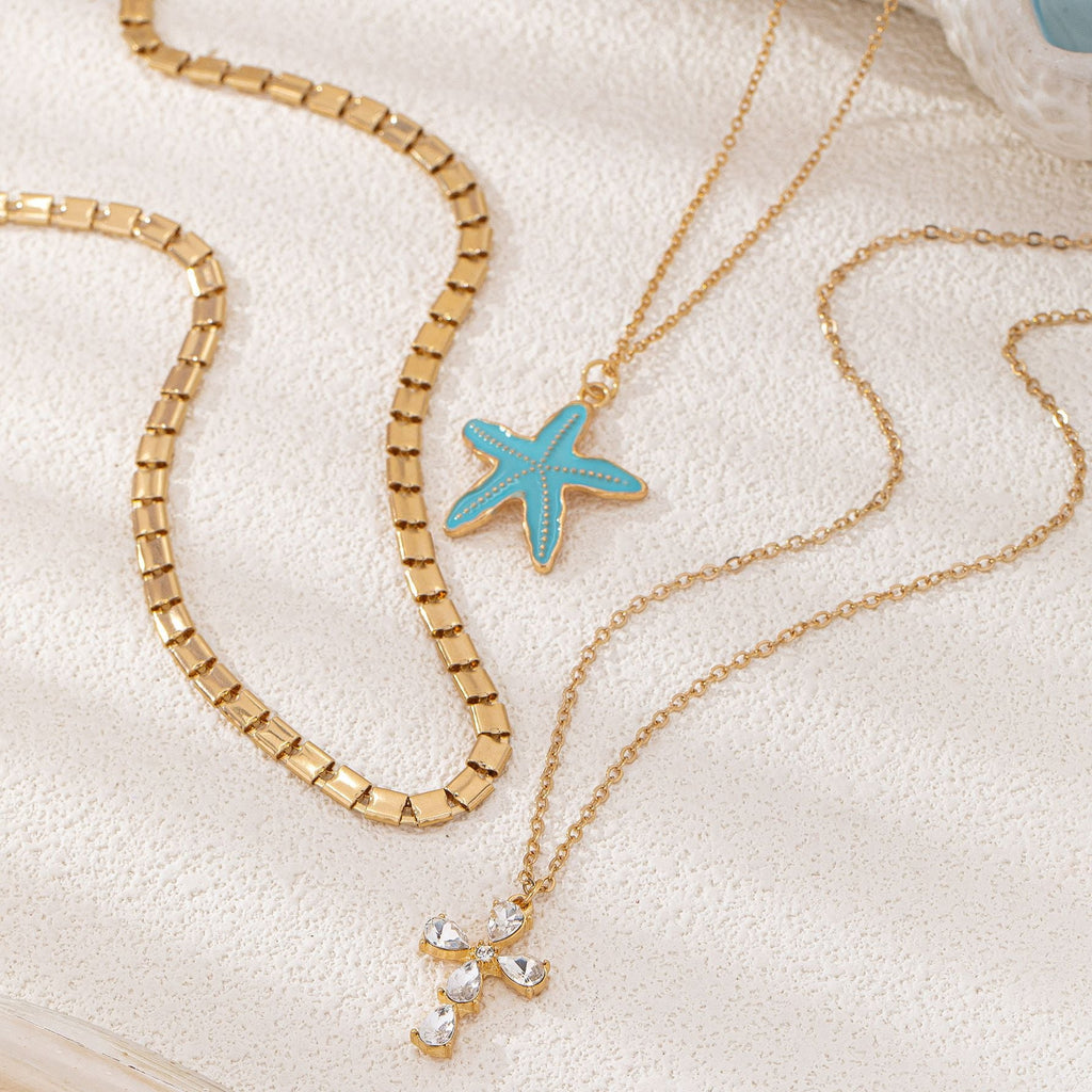 Starfish Pendant Necklace – Minimalist Beach Jewelry for Women