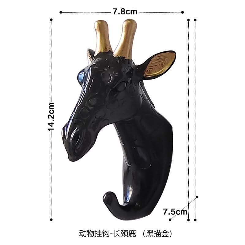 Punch-Free Animal Head Wall Hook – Decorative Deer Head Sticky Hanger