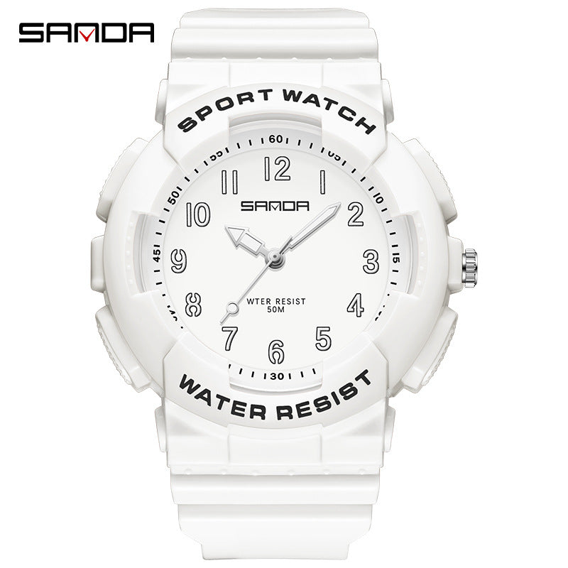Sanda Waterproof Digital Sports Watch – Stylish Unisex Quartz Watch for Teens