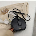 Women’s Street style Round PU Shoulder Bag – Small Crossbody Purse