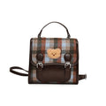 Women's Retro PU Leather Backpack – Fashionable Handheld School & Travel Bag
